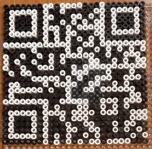 QR-Code aus Bügelperlen